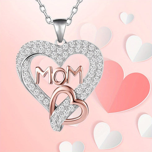 To Mom Heart Necklace, Heart Necklace